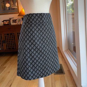 Ann Taylor Skirt - Navy Pattern (10)